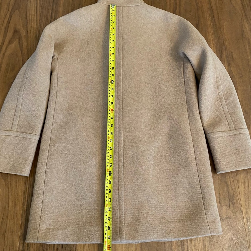 J.Crew Camel Wool Blend Coat Size 6 Classic Tan - Picture 4 of 10